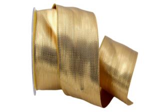 Geschenkband Dekoband Schleifenband Weihnachtsband Scintillante gold 50mm ohne Draht