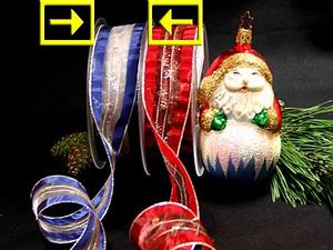 Weihnachtsband Stacheldraht Blau/Silber mit Draht 40mm