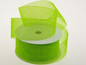 Gitterband Feingitter Hellgrün ohne Draht 50mm