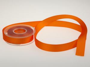 Uniband Ripsband Orange ohne Draht 25mm
