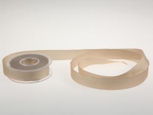 Uniband Ripsband Toffee / Braun  ohne Draht 25mm