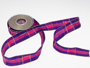 Geschenkband Dekoband Schleifenband Weihnachtsband Mekka Pink mit Draht 40 mm