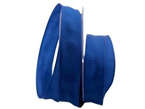 Uniband SONDERFARBE blau 25mm mit Drahtkante