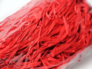 Geschenkband Dekoband Schleifenband Bast-Fäden Rot ohne Draht ca. 1m