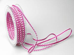 Geschenkband Dekoband Schleifenband Dekoband Minna 7mm pink ohne Draht