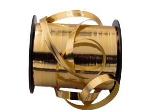 Geschenkband Dekoband Schleifenband Polyband Gold ohne Draht 10mm