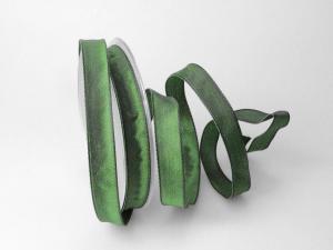 Uniband Dunkelgrün mit Draht 15mm