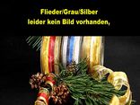 Weihnachtsband Fein-gestreift Schwarz/Silber mit Draht 40mm Weihnachtsband Fein-gestreift Schwarz/Silber mit Draht 40mm