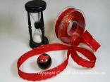 Weihnachtsband Nürnberg Rot mit Draht 25mm
