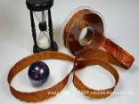 Weihnachtsband Nürnberg Cognac mit Draht 25mm
