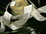 "Gold Lines" mit Draht, Creme/Gold "Gold Lines" mit Draht, Creme/Gold