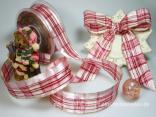 Weihnachtsband Milano Rosa mit Draht 40mm Weihnachtsband Milano Rosa mit Draht 40mm