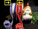 Weihnachtsband Stacheldraht Blau/Silber mit Draht 40mm Weihnachtsband Stacheldraht Blau/Silber mit Draht 40mm