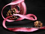 Uniband Brillanz Pink mit Draht 15mm Glitzerrand Uniband Brillanz Pink mit Draht 15mm Glitzerrand