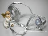 Silberband Klondyke Silber mit Draht 15mm