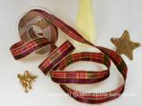Weihnachtsband Milano Brombeer Lila mit Draht 25mm