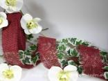 Jute Bordeaux ohne Draht 70mm Jute Bordeaux ohne Draht 70mm
