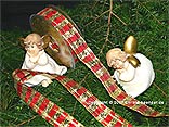Weihnachtsband Lurexstreifen Rot/Gold 25mm Weihnachtsband Lurexstreifen Rot/Gold 25mm