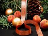 Glamour ohne Draht Rot/Gold 25mm