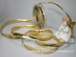 Goldband Klondyke Gold mit Draht 15mm