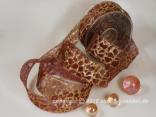 Weihnachtsband Phyton Bordeaux mit Draht 40mm