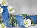 Jute Blau ohne Draht 70mm