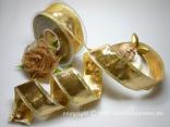 Goldband Klondyke Gold mit Draht 40mm