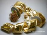 Goldband Klondyke Gold mit Draht 65mm
