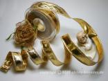 Goldband Klondyke Gold mit Draht 25mm