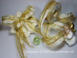 Weihnachtsband Stockholm Creme mit Draht 40mm Weihnachtsband Stockholm Creme mit Draht 40mm