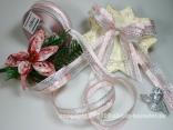 Weihnachtsband Stockholm Rosa mit Draht 40mm Weihnachtsband Stockholm Rosa mit Draht 40mm