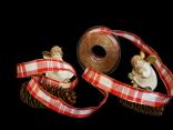 Weihnachtsband Mekka Rot mit Draht 25mm Weihnachtsband Mekka Rot mit Draht 25mm