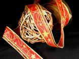 "Stars & Lines" mit Draht, Rot/Gold