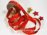 Weihnachtsband Cinema Weihnachtsorange mit Draht 25mm Weihnachtsband Cinema Weihnachtsorange mit Draht 25mm
