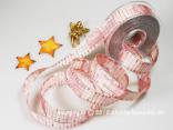 Weihnachtsband Cinema Rosa mit Draht 25mm Weihnachtsband Cinema Rosa mit Draht 25mm