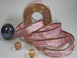 Weihnachtsband Lazise Lavendel mit Draht 25mm