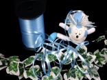 Polyband Hellblau ohne Draht 5mm