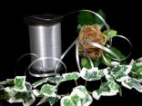 Polyband Silbergrau ohne Draht 5mm