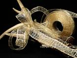 Organza Goldgitter Gold mit Draht 25mm