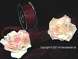 Tüllband Bordeaux ohne Draht 40mm Tüllband Bordeaux ohne Draht 40mm