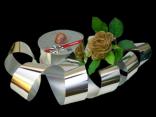 Polyband Silber ohne Draht 49mm