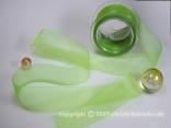 Organzaband Organza Grün ohne Draht 40mm Organzaband Organza Grün ohne Draht 40mm