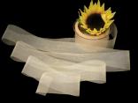 Organzaband Organza Creme ohne Draht 40mm Organzaband Organza Creme ohne Draht 40mm