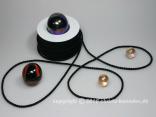 Kordel einfarbige Kordel Schwarz ohne Draht 4mm
