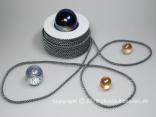 Kordel Silbergrau ohne Draht 4mm Kordel Silbergrau ohne Draht 4mm