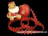 Organzaband Heart Picot Rot ohne Draht 25mm Organzaband Heart Picot Rot ohne Draht 25mm