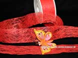 Vliesband Rot ohne Draht 40mm Vliesband Rot ohne Draht 40mm
