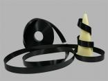 Polyband Schwarz ohne Draht 19mm