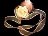 Florband Altrosa mit Draht 40mm