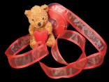 Florband Rot mit Draht 40mm Florband Rot mit Draht 40mm